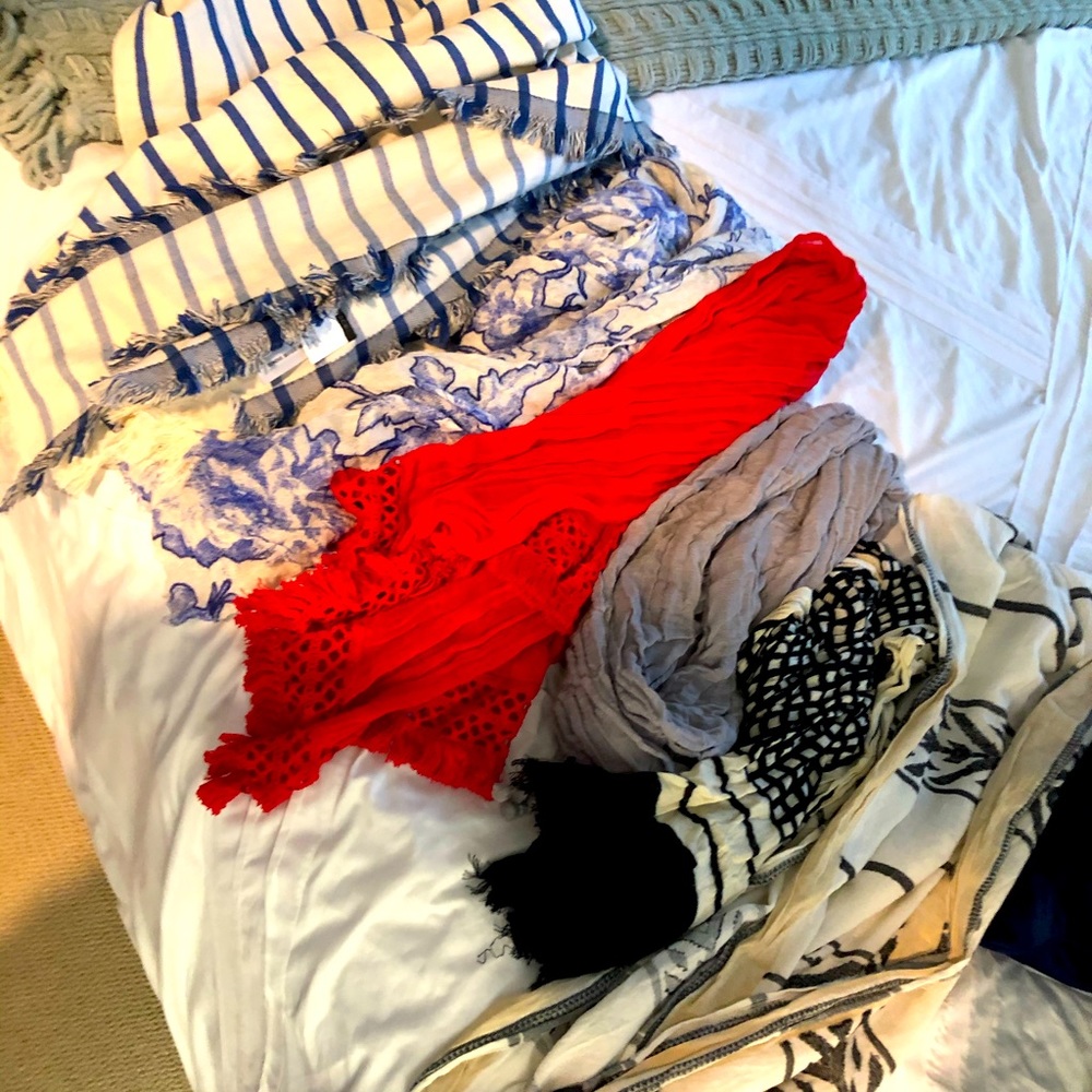 Lot of 6 scarves